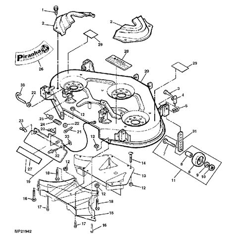 John Deere Zero Turn Mower Parts Diagram Z R Owner Inf