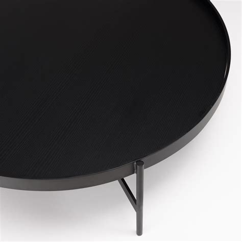 Table Basse Ronde Noir X Cm Pi Tement M Tal Daly Table Basse Pas