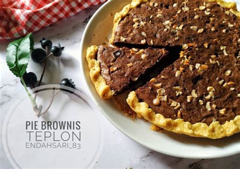 Resep Pie Brownis Teplon Oleh Endah Sari Dapur Si Emak Cookpad