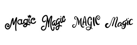 premium vector  word magic    white background