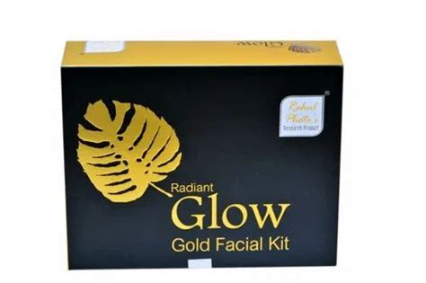 Rahul Phates Radiant Glow Gold Facial Kit For Face Packaging Size