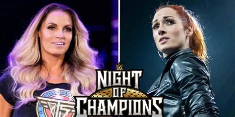 Becky Lynch Vs Trish Stratus At Wwe Night Of Champions 2023