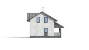 Проект одноэтажного кирпичного дома с мансардой 75-50 :: Чертежи для ...