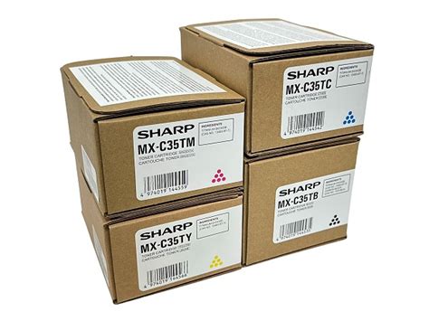 Sharp Mx C Complete Toner Set Gm Supplies