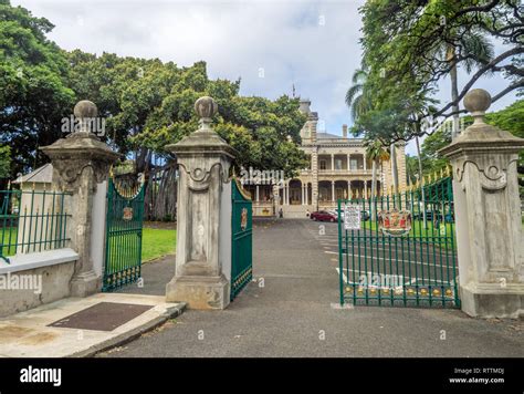 Iolani Palace On August 6 2016 In Honolulu Hawaii The Iolani Palace