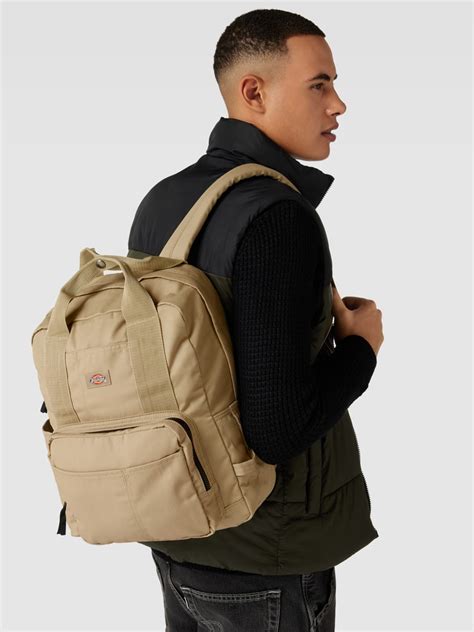 Dickies Rucksack Mit Label Patch Modell LISBON Khaki Online Kaufen