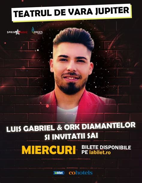 Bilete Jupiter Luis Gabriel Orchestra Diamantelor Si Invitatii Sai