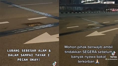 Tayar Kereta Pecah Gara Gara Lubang Maut Kosmo Digital