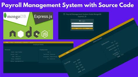 Payroll Management System Using NodeJs Express Mongoose Project With