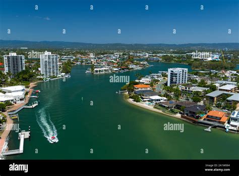 The Nerang River In Surfers Paradise On The Gold Coast In Queensland