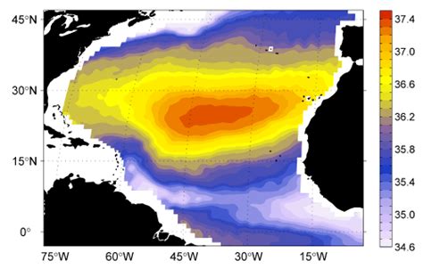 Nasa Salinity Sea Surface Salinity In The North Atlantic