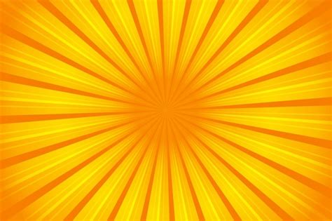 Sunburst patrón amarillo rayos fondo de verano ilustración vectorial