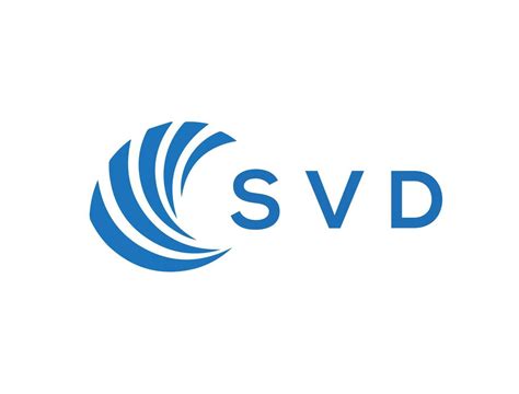 SVD letter logo design on white background. SVD creative circle letter ...