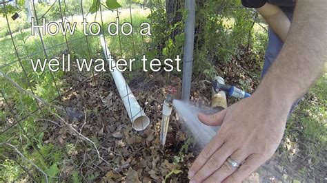 How to do a well water test - YouTube