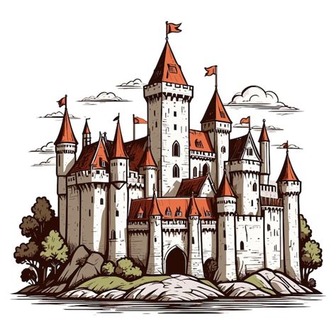 Castle Hand Drawn Vectors And Illustrations For Free Download