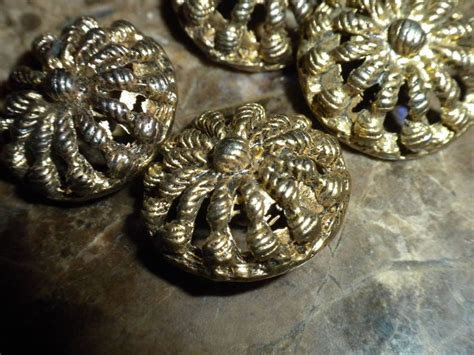 Amazing Gilt Colonial Buttons Gilded Waist Coat Buttons - Etsy