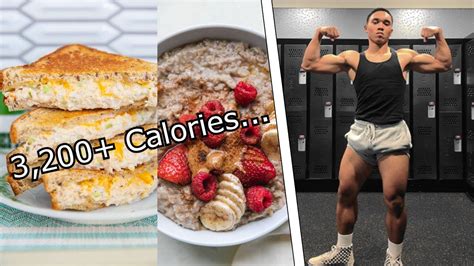 Full Day Of Eating On A Bulk Gain Weight Easily Youtube