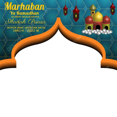 Vector Png Images Twibbon Marhaban Ya Ramadhan H Twibbon