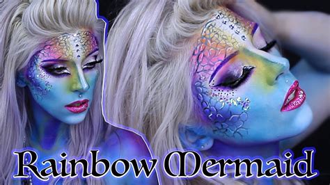 Rainbow Mermaid Makeup Tutorial YouTube