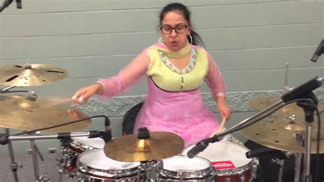 Sarah Thawer Drumming For Navratri Garba Kitchener October Youtube