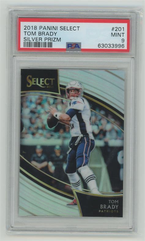 Psa Minttom Brady Panini Select Field Level Silver