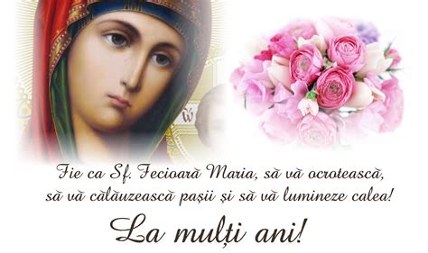 Felicitări De Sfânta Maria Mesaje și Urări De La Mulți Ani