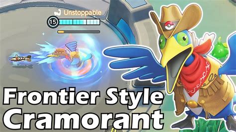 Frontier Style Cramorant Holowear Skin Spotlight Pokemon UNITE YouTube