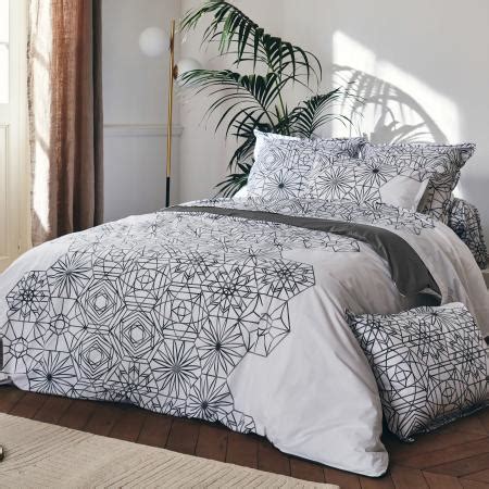 Housse De Couette X Percale Coton Gabrielle Gris Jais Linnea