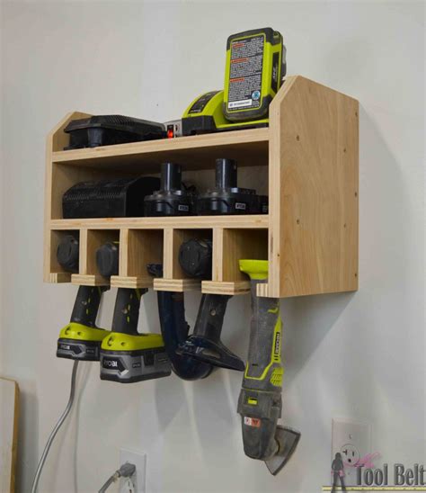 Cordless Drill Storage Charging Station Her Tool Belt