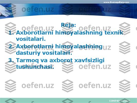 Axborotlarni Himoyalashning Texnik Va Dasturiy Qismlari Va Usullari