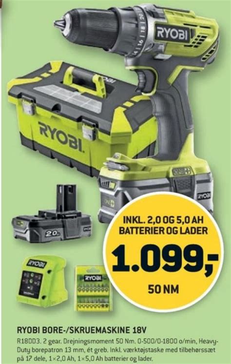 Ryobi Bore Og Skruemaskine Xl Byg Februar Alle Tilbudsavis