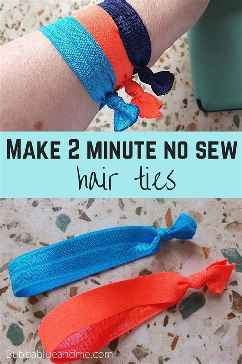 In Under 10 Minutes You Can Make A Number Of Fold Over Elastic Hair