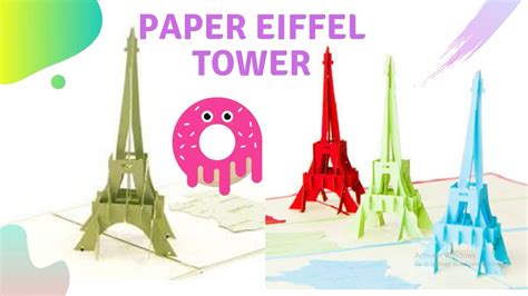 Diy 3d Paper Eiffel Tower I Easy Diy Paper Crafts Home Decor Ideas Youtube