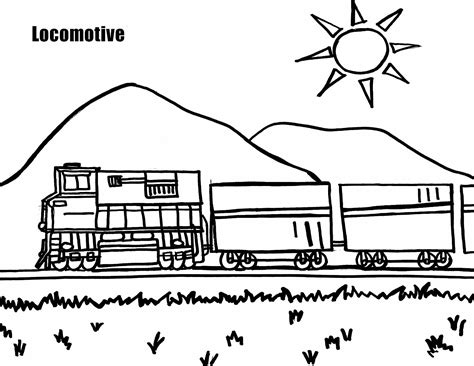 Freight Trains Coloring Pages