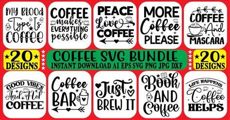 Coffee Svg Bundle Bundle · Creative Fabrica