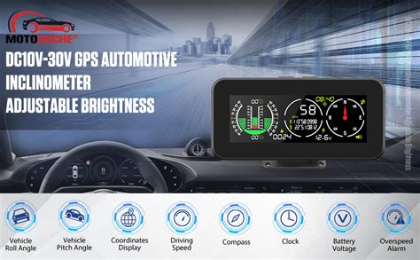 MOTOCOCHE GPS Digital Inclinometer Car Digital Inclinometer For Off