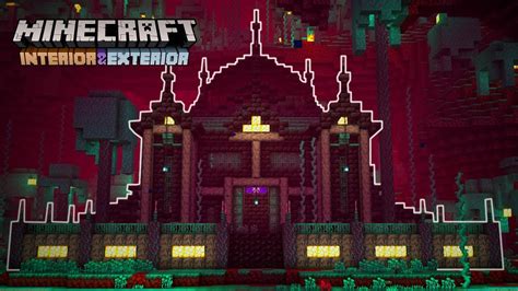 Minecraft Interior Exterior Ultimate Nether Base YouTube