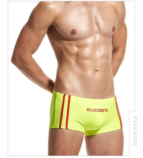 2018 Summer Sexy Mens Swimming Trunks Beach Pants Shorts Stripe Color