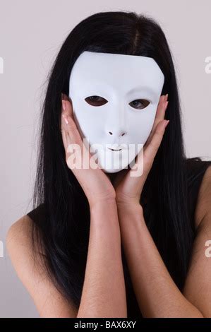 Nude Woman Wearing Masquerade Mask Stock Photo Alamy