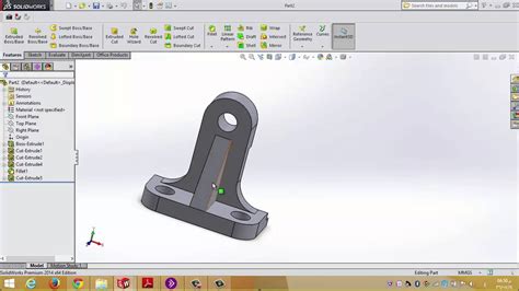 Engineering Drawing 2 Lab 9 Bracket Drawing Youtube