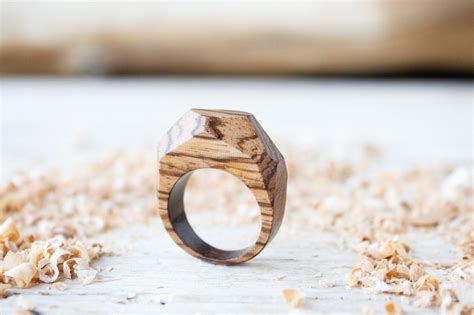 Anillo De Madera Natural Hecho A Mano Para Hombres Y Mujeres Anillo De