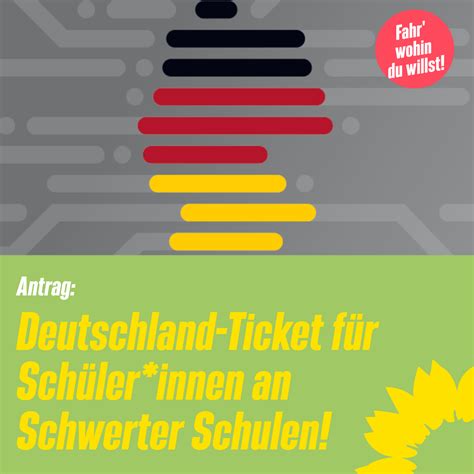 Gr Ne Fraktion Beantragt Deutschlandticket F R Sch Ler Innen An