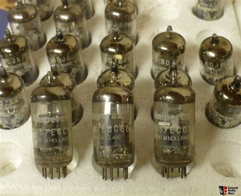 Many Vintage Amperex Bugle Boy ECC88 6DJ8 Preamplifier Tubes Photo