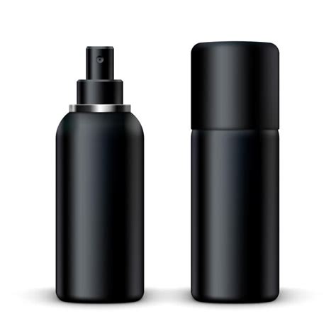 Premium Vector 3d Blank Metal Spray Deodorant Bottle With Cap