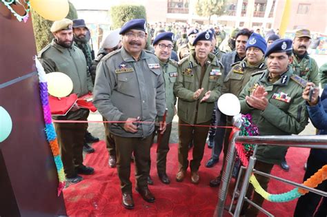 Dgp Jandk Visits Tral Pulwama Inaugurates Various Facilities For Jawans