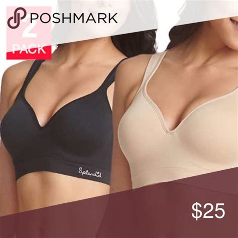 Splendid Seamless Wireless Bra Black Nude Wireless Bra Black And Nude Bra