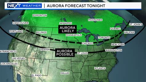 Maps Of Northern Lights Forecast Show Where Millions In Us Could See Aurora Borealis This