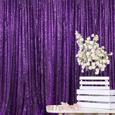 Shinybeauty Sequin Backdrop 8ftx10ft Royal Purple Sequin