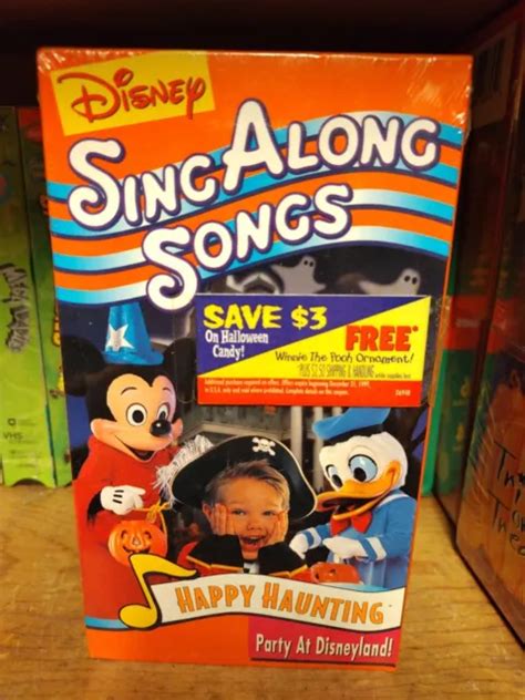 Disney Sing Along Songs Happy Haunting Party At Disneyland Vhs Tape