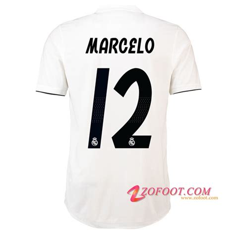 Site Fiable Nouveau Maillot Foot Real Madrid Marcelo Domicile